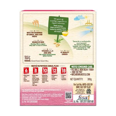 Nestle Cerelac Stage 3 (10 Months+) Powder 300 gm - Wheat-Rice Mixed Fruit (Refill Pack) - Baby And Infant Supplements