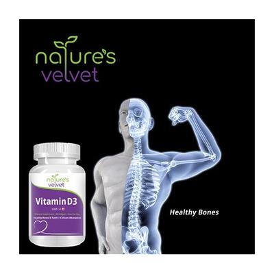 Natures Velvet Vitamin D-3 5000 I U Softgels 60's - Health Products