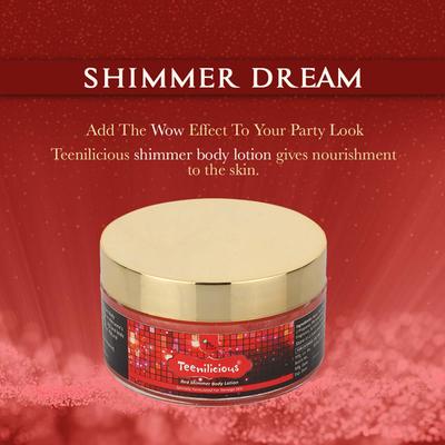 Fixderma Teenilicious Body Lotion - Red Shimmer 100 gm - Lotions & Creams
