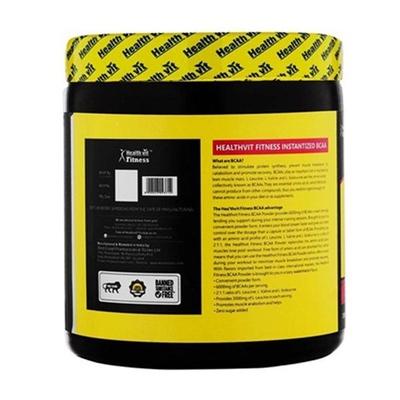 HealthVit Fitness BCAA 6000 Powder - Watermelon 200 gm - Bcaa Supplements