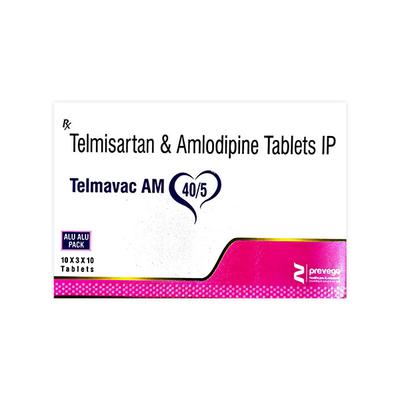 TELMAVAC AM 40/5mg Tablet 10's - Hypertension-Ang