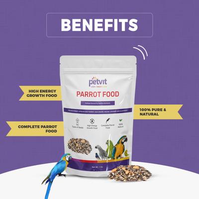 Petvit Parrot Food for Big Parrot 1000 gm - Petfood