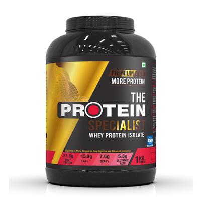 The Protein Specialist Whey Protein Isolate - Chocolate Flavour 1 kg - Whey Proteins