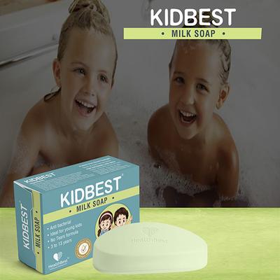 HealthBest Kidbest Milk Soap (Pack of 3 x 75 gm) - Baby Skin Care
