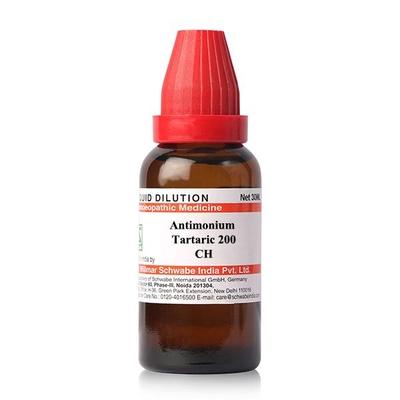 Dr.Willmar Schwabe Antimonium Tartaric 200CH Liquid 30 ML - Dilutions