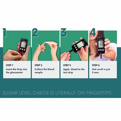 i-Sens Cool Blood Glucometer with Test Strips 100's - Black - Blood Glucose Monitors/Strips