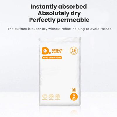 Daddy's Choice Tape Style Baby Diapers - (M) 56's - Diapers & Wipes