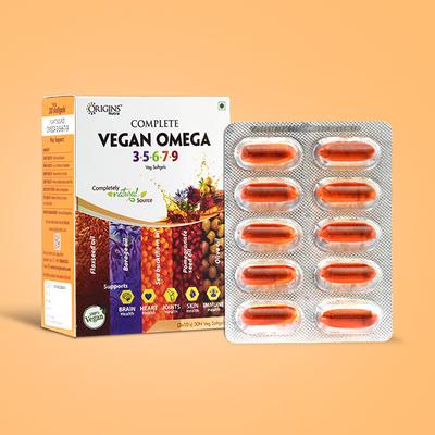 Origins Nutra Complete Vegan Omega 3-5-6-7-9 Softgel Capsule (Pack of 3 x 10's) - Omega Fish Oil Fatty Acids