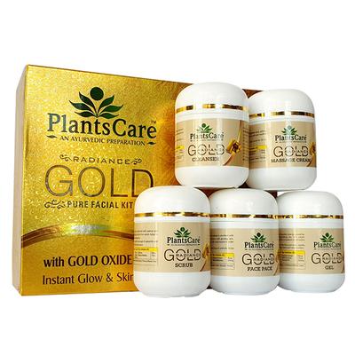 Plantscare Radiance Gold Pure Facial Kit 200 gm - Facial Kits