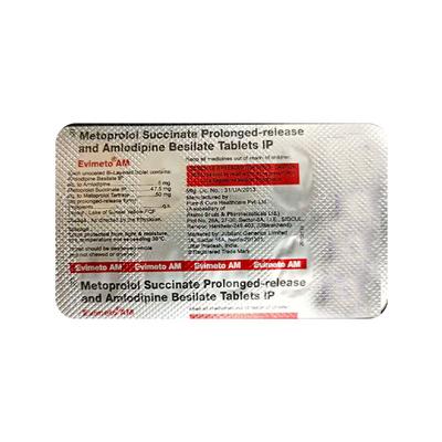 Evimeto AM 50/5mg Tablet 10'S - Hypertension-Cal