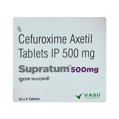 SUPRATUM 500mg Tablet 6's - Bacterial Infections-Cep