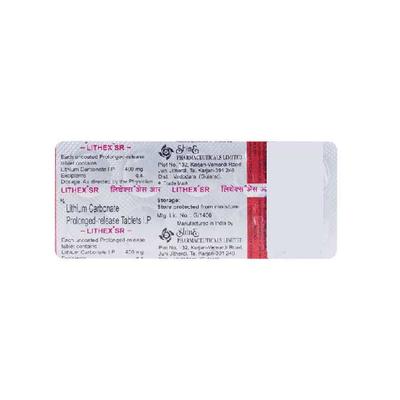 LITHEX SR 400mg Tablet 10's - Depression-Ant