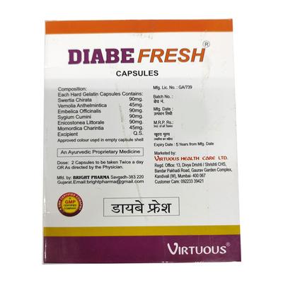Diabefresh Capsule 10'S - Diabetes Care (Ayush)