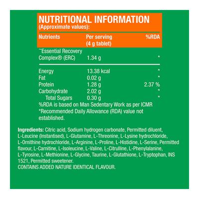 Fast&Up Recover Daily Amino Acids Effervescent Tablets - Raspberry Flavour 20's - Amino Acids