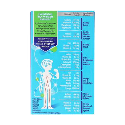 Horlicks Health Drink Powder Classic Malt 200 gm (Refill Pack) - Kids Nutrition