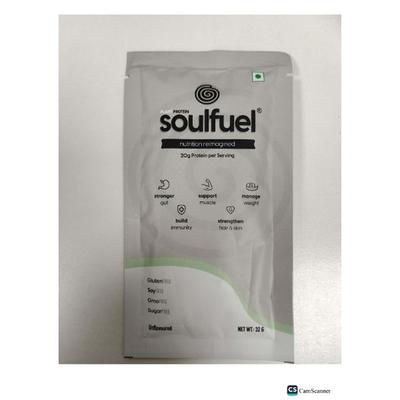 SoulFuel Nutrition Plant Protein Powder - Unflavoured 32 gm - Protein Drink