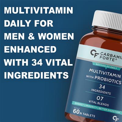 CF Novasules-Daily Multivitamin with Probiotics Veg Tablet 60's - Multi-Vitamins