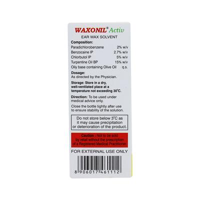 Waxonil Ear Drops 10ml - Ear Conditions-Oth