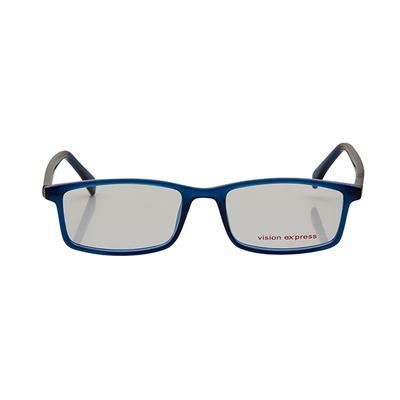 Vision Express 28975 Blue Rectangle Eyeglasses (Including UV Blue Lens) 1's - Wearables Eye Glasses