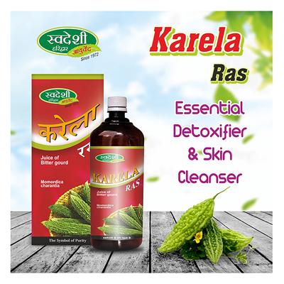 Swadeshi Ayurved Karela Ras Juice 500 ml - Ayurvedic Juices