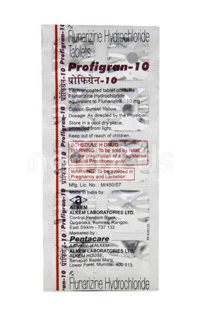 Profigran 10mg Tablet 10'S - Migraine