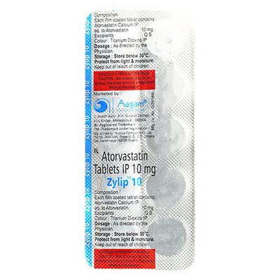 Zylip 10Mg Tablet 10's - High Cholesterol-Dys