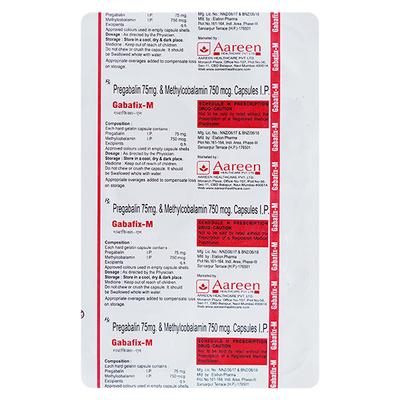 GABAFIX M Capsule 10's - Neuropathic Pain-Dru