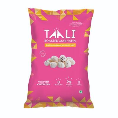 Taali Roasted Makhana - Ghee & Himalayan Pink Salt 60 gm - Nutritional Bars
