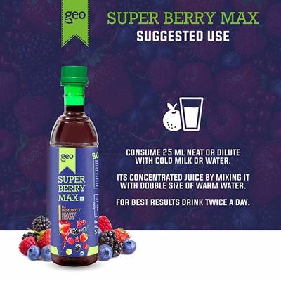Geo Natural Super Berry Max Juice 500 ml - Ayurvedic Juices