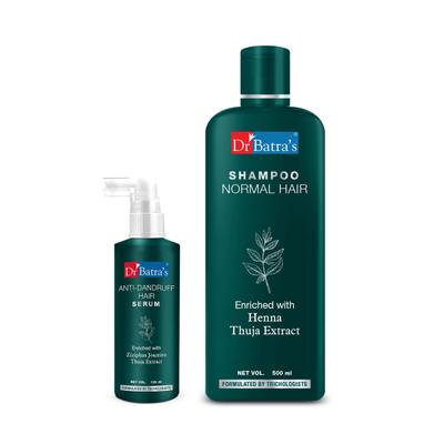 Dr Batra's Shampoo 500 ml + Anti-Dandruff Hair Serum 125 ml - Hair Treatment