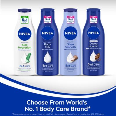 Nivea Body Milk 5 in 1 Complete Care Nourishing Lotion (Dry to Very Dry Skin) 200 ml - Lotions & Creams