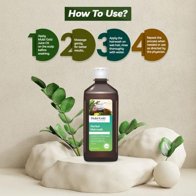 Axiom Mukti Gold Herbal Hairwash 400 ml - Shampoos
