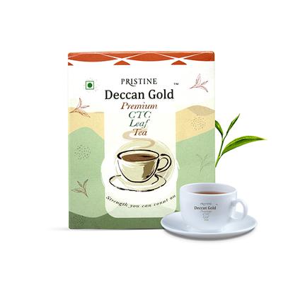Pristine Deccan Gold Premium CTC Tea Leaves 100 gm - Green/Herbal Teas