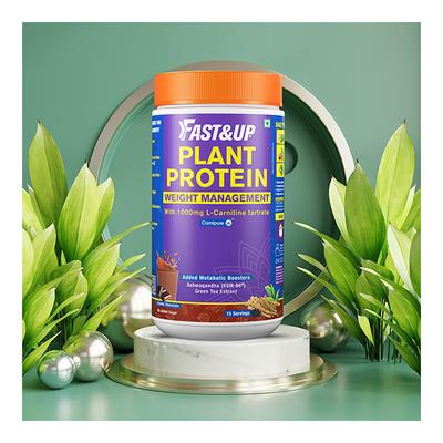 Fast&Up Plant Protein Weight Management Powder - Creamy Chocolate 450 gm - Weight Gain