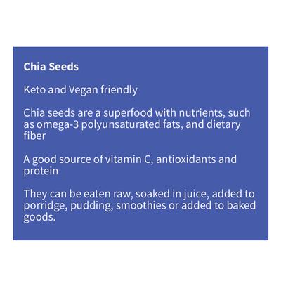 Natures Velvet Chia Seeds 250 gm - Health Products