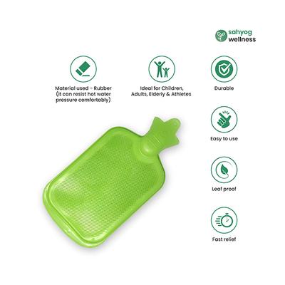Sahyog Wellness Hot Water Bottle/Bag - Green - Hot Pack/Ice Bag