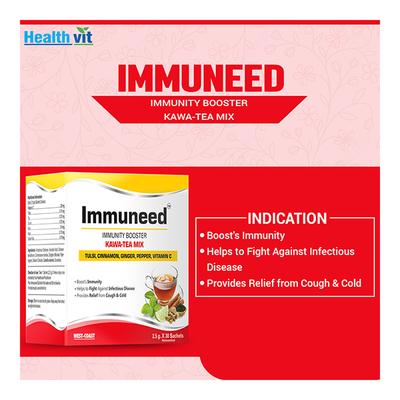 Healthvit Immuneed Immunity Booster Kawa-Tea Mix sachet (Pack of 30 x 2.5 gm) - Vitamin C