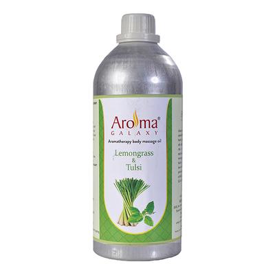 Aroma Galaxy Aromatherapy Body Massage Oil - Lemongrass & Tulsi 1 litre - Massage Oils