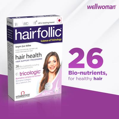 Wellwoman Hairfollic Tablet 30's - Hair & Skin