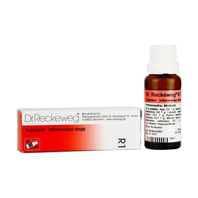 Dr. Reckeweg R1 Anginacid Inflammation Drops 22 ml - Homeopathic Drops