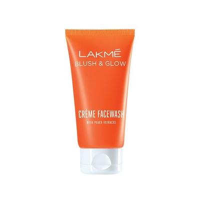 Lakme Blush & Glow Creme Face Wash with Peach Extracts 50 gm - Face Wash & Cleansers