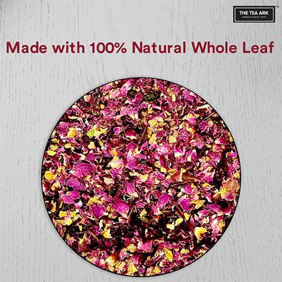 The Tea Ark Organic Tea Bags- Hibiscus Tea, Cinnamon and Rose Petals, with Natural Green Tea 25's - Green/Herbal Teas