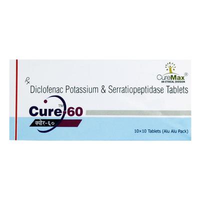 CURE 60 Tablet 10's - Pain relief-Nsa