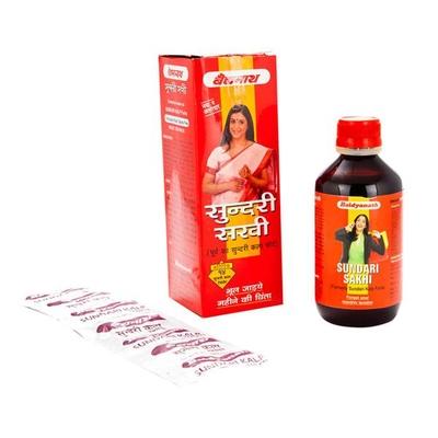 Baidyanath Sundari Sakhi Syrup 200 ml + Sundari Sakhi Tablet 14's - Speciality Medicines