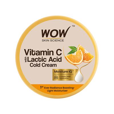 WOW Skin Science Vitamin C With Lactic Acid Cold Cream 100 ml - Lotions & Creams