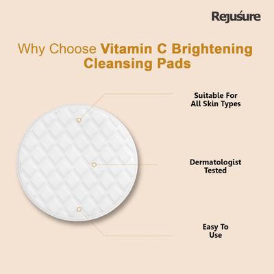 Rejusure Vitamin C Brightening Cleaning Pads 25's - Face Wash & Cleansers