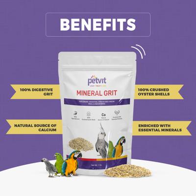 Petvit Mineral Birds Grit 1000 gm - Petfood