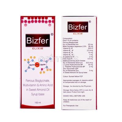 Bizfer Elixir 150ml - Iron Supplement/Anaemia-Vma