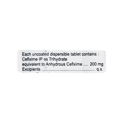 Fixime 200mg Tablet 10'S - Bacterial Infections-Cep