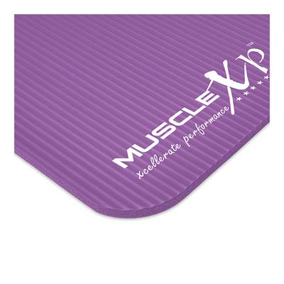 MuscleXP (10 mm) Thick NBR Material Yoga Mat - (Purple) 1's - Workout Essentials
